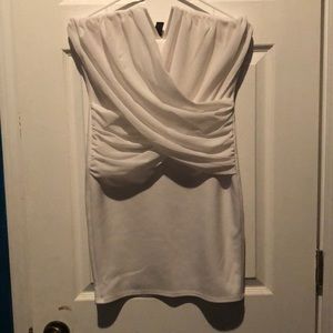 All white short dress